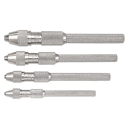 Pin Vise Set, 0-0.187 In, Nickel, 4 Pc MPN:S162Z