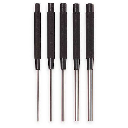 Drive Pin Punch Set, 5 Pieces, Steel MPN:S248PC