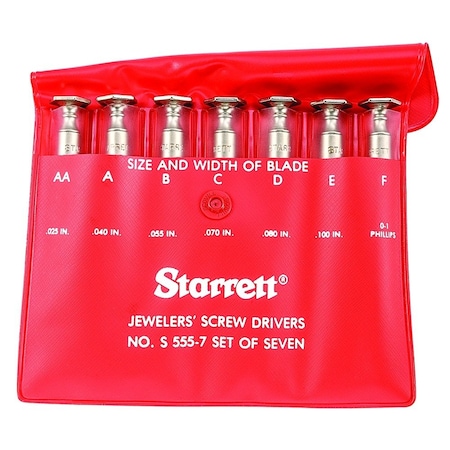 Jewellers Screw Driver Set, No 0 Phillips MPN:S555Z-7