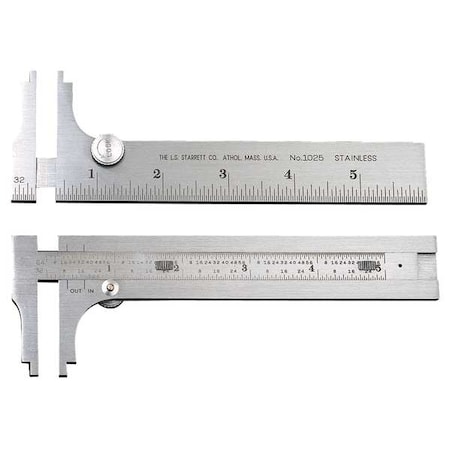 Pocket Slide Caliper, 6 In MPN:1025-6