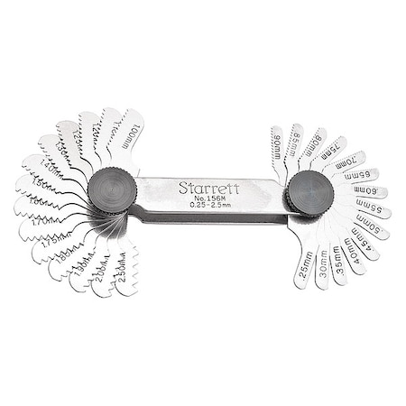 Thread Pitch Gauge Set, Thread Ang 60 deg MPN:156M
