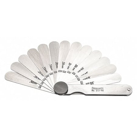 Feeler Gauge Set, Dimension Type Metric MPN:173MA