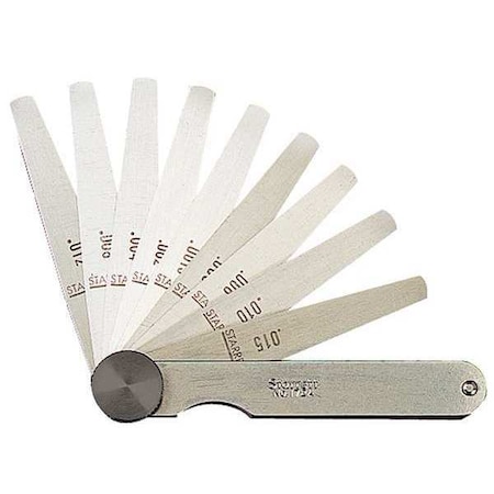 Tapered Feeler Gauge Set, Dim Type Metric MPN:173MAT