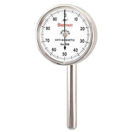 Dial Indicator, 0 to 0.200 In, 0-100 MPN:196B6