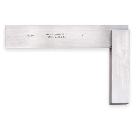 Precision Steel Square, 3 x 2 3/8 In MPN:20-3