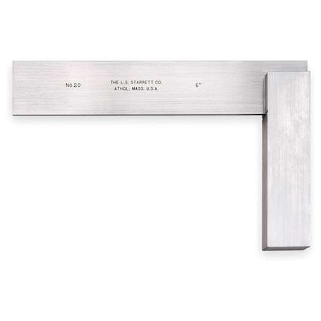 Precision Steel Square, 6 x 4 5/16 In MPN:20-6