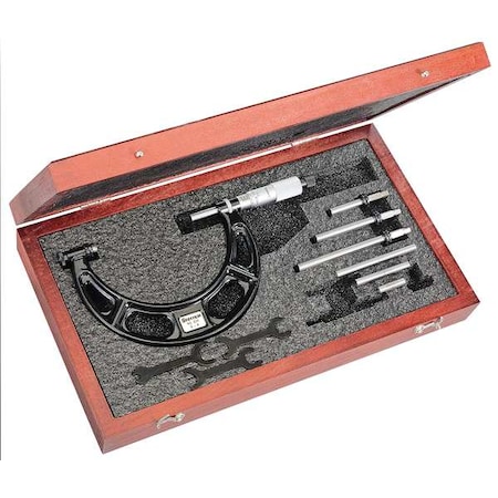 Interchangeable Anvil Micrometer, 0 to 4