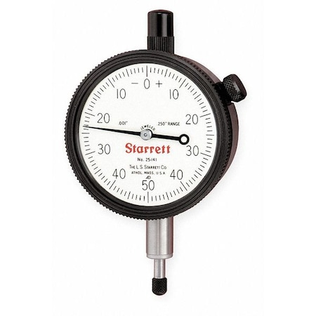 Dial Indicator, 0 to 0.250 In, 0-50-0 MPN:25-141J