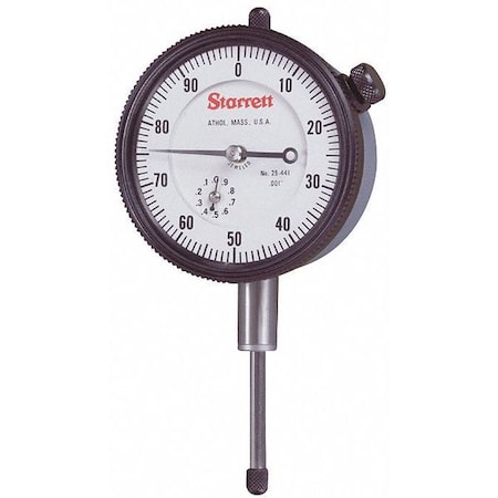 Dial Indicator, 0 to 1 In, 0-100 MPN:25-441J