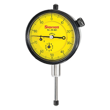 Dial Indicator, 0 to 25mm, 0-100 MPN:25-881J