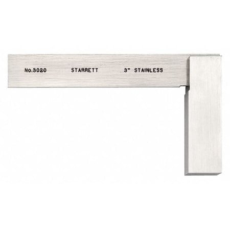 Precision Steel Square, SS, 3 1/2 x 2 In MPN:3020-3