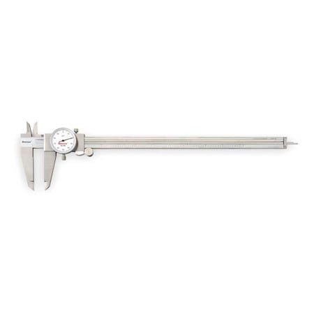 Dial Caliper w/Case, 12 In, White MPN:3202-12