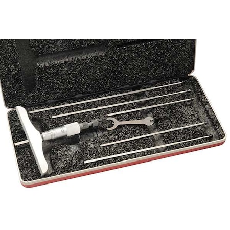 Depth Micrometer, Non-Rotating, 0-6