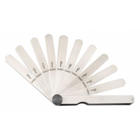 Feeler Gauge Set, Dimension Type Metric MPN:467M