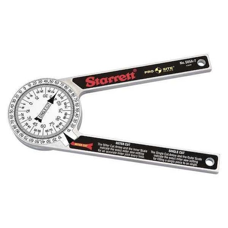 Man-Reading Miter Protractor, Grad 1 deg MPN:505A-7