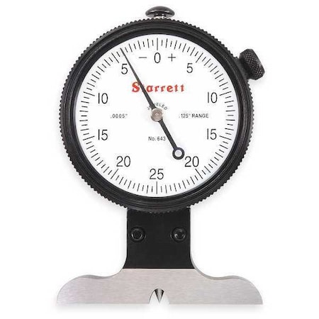 Dial Depth Gage, 1/8 In, 2 1/2 In Base MPN:643JZ