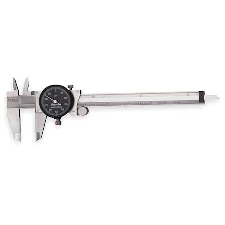 Dial Caliper w/Case, 6 In, Black MPN:B120A-6
