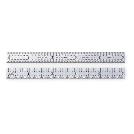 Steel Rule, Flexible, 6 In, 3R Grad MPN:C303R-6