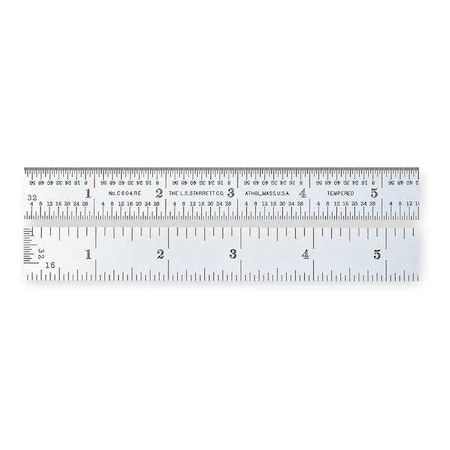 Steel Rule, Semi-Flexible, 6 In, 4R Grad MPN:C304SRE-6