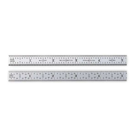 Steel Rule, Flexible, 6 In, 16R Grad MPN:C316R-6