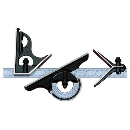 Combination Square Set, 12 In, 4 Pc MPN:C434M-300