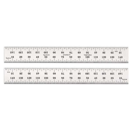 Steel Rule, Spring-Tempered, 1000mm MPN:C635-1000