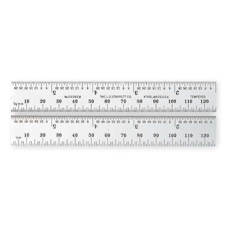 Steel Rule, 6In, Type 36, 1 Blank End MPN:C636EM-6