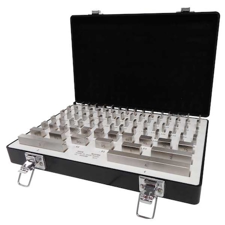 Gage Block Set, 0.1001-4.000 In., 81 pcs. MPN:RS81.B