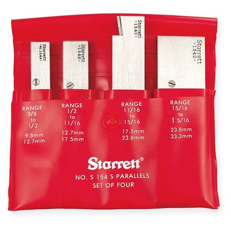 Parallel Set, 3/8-1 5/16 In, 4 Pc MPN:S154SZ