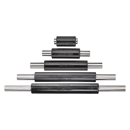End Measuring Rod Set, 1/4 In Dia, 5 Pcs MPN:S234E