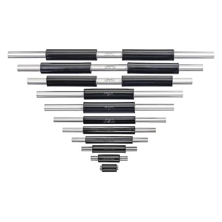 End Measuring Rod Set, 1/4, 3/8 Dia, 11 Pcs MPN:S234G