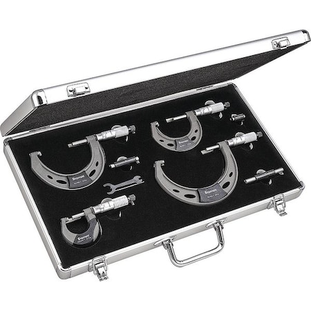 Outside Micrometer Set, 0 to 4