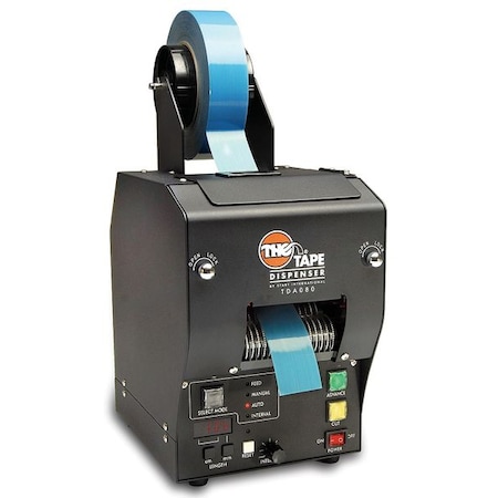 Tape Dispenser, 3 1/8 in Max. Tape Width. 9 in Tape Core Dia, Black MPN:TDA080