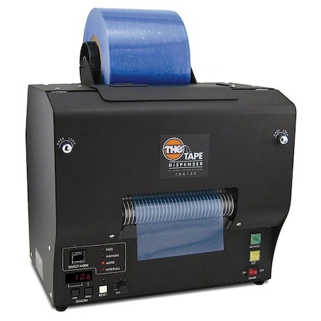 Tape Dispenser, 5 15/16 in Max. Tape Width. 9 in Tape Core Dia, Black MPN:TDA150