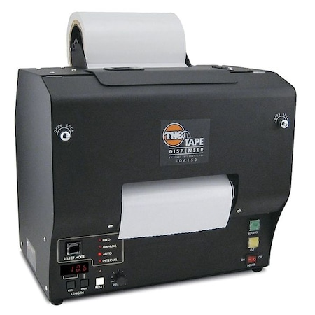 Tape Dispenser, 5 15/16 in Max. Tape Width. 9 in Tape Core Dia, Black MPN:TDA150-NM