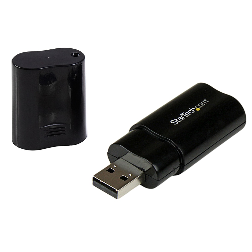 StarTech.com Audio USB Adapter - Add headphone and MIC audio connectors through USB - usb sound card - ICUSBAUDIOB MPN:ICUSBAUDIOB