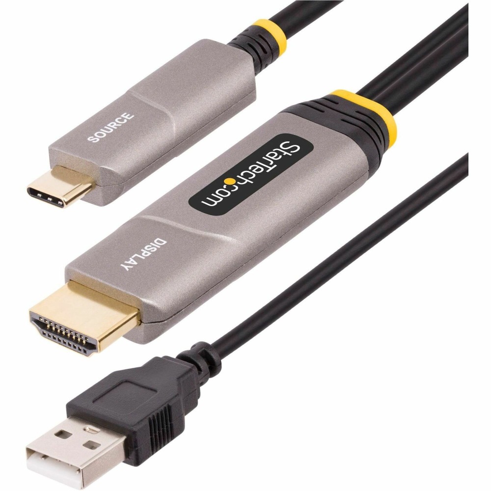StarTech.com 30ft (9.15m) USB-C to HDMI 2.0 Active Optical Cable (AOC), 4K 60Hz, USB Type-C to HDMI Adapter Cable, CL3 Rated MPN:145B-USBC-HDMI4K-AOC