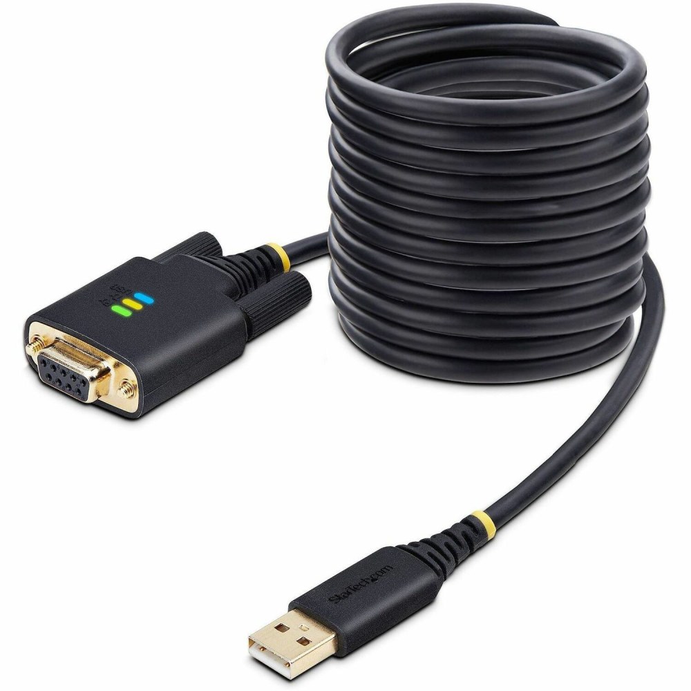 StarTech.com 10ft (3m) USB to Null Modem Serial Adapter Cable, COM Retention, FTDI, RS232, Changeable DB9 Screws/Nuts, Windows/macOS/Linux MPN:1P10FFCN-USB-SERIAL