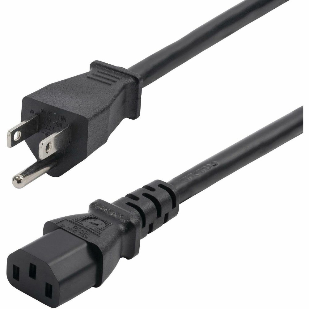StarTech.com 8ft (2.4m) Computer Power Cord, NEMA 5-15P to IEC 60320 C13 AC Power Cable, 13A 125V, 16AWG, UL Listed MPN:271B-6800-POWER-CORD