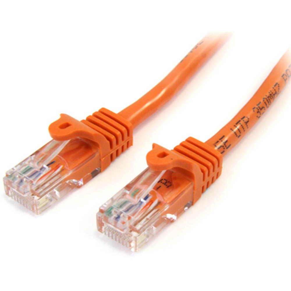 StarTech.com Cat5e Snagless UTP Patch Cable, 15ft, Orange MPN:45PATCH15OR