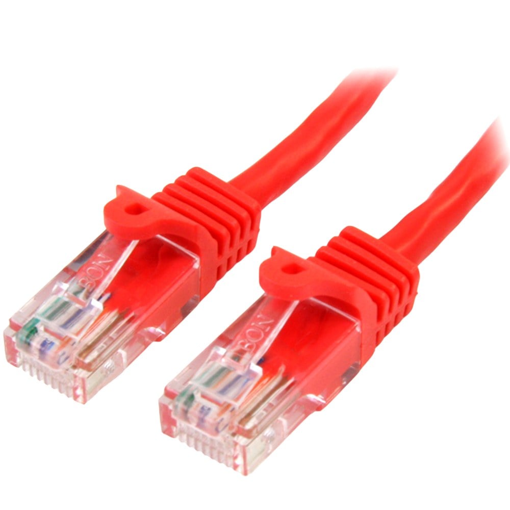 StarTech.com Cat5e Snagless UTP Patch Cable, 2ft, Red MPN:45PATCH2RD