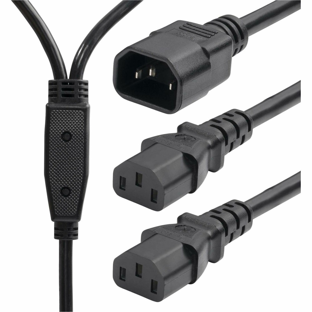 StarTech.com 6ft (1.8m) Power Cord Splitter, IEC 60320 C14 to 2x C13 AC Power Cable, 10A 250V, 18AWG, UL Listed MPN:8723-8600-POWER-CORD