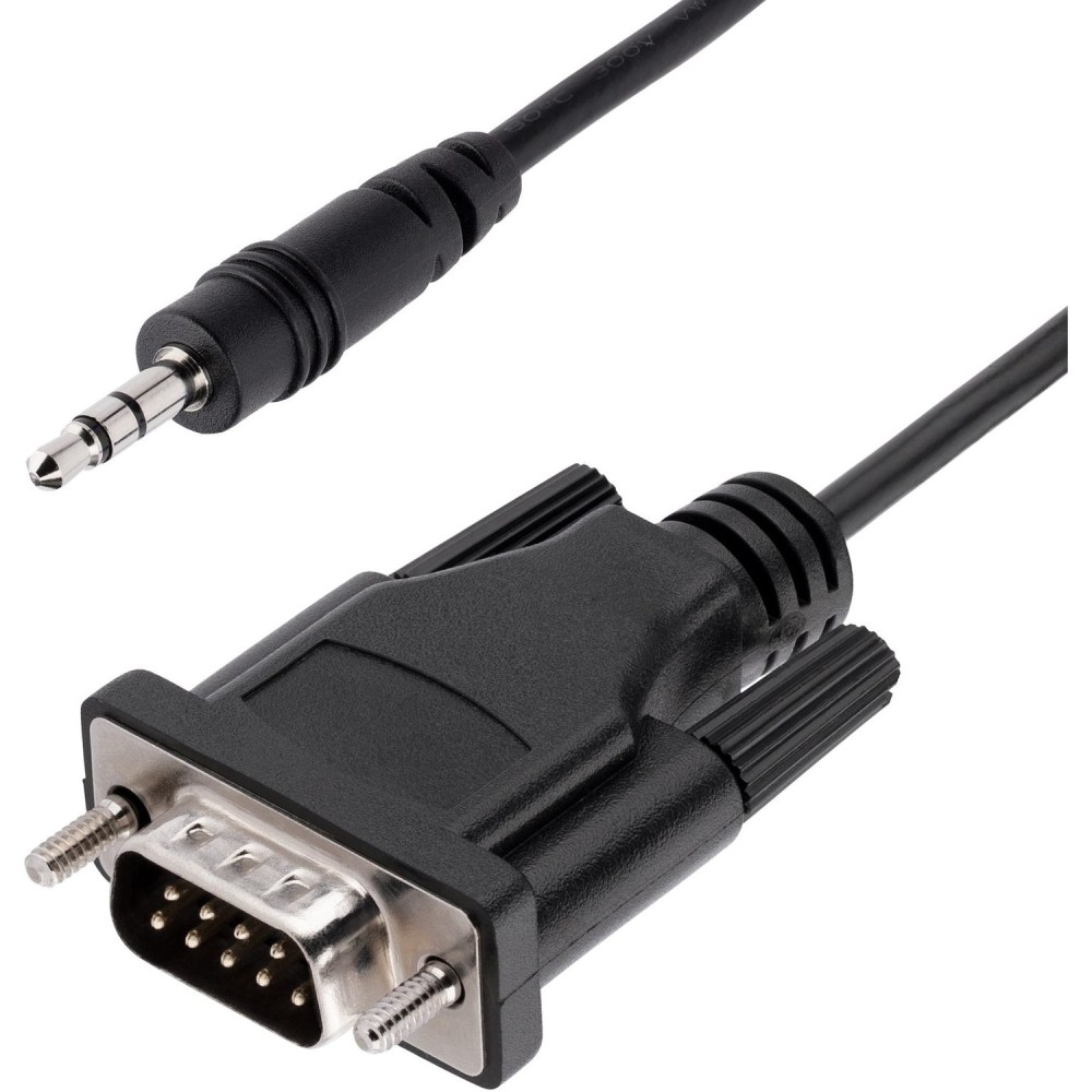 StarTech.com 3ft (1m) DB9 to 3.5mm Serial Cable for Serial Device Configuration, RS232 DB9 Male to 3.5mm for Calibrating via Audio Jack MPN:9M351M-RS232-CABLE