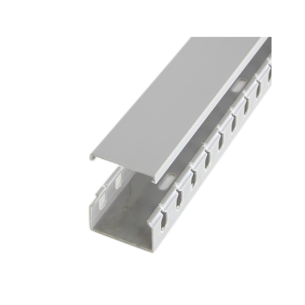 StarTech.com StarTech.com 2in x 1in Open Slot Wiring Cable Raceway Duct with Cover - Open Slot - Cable raceway - gray - 1.7 m MPN:AD105X1