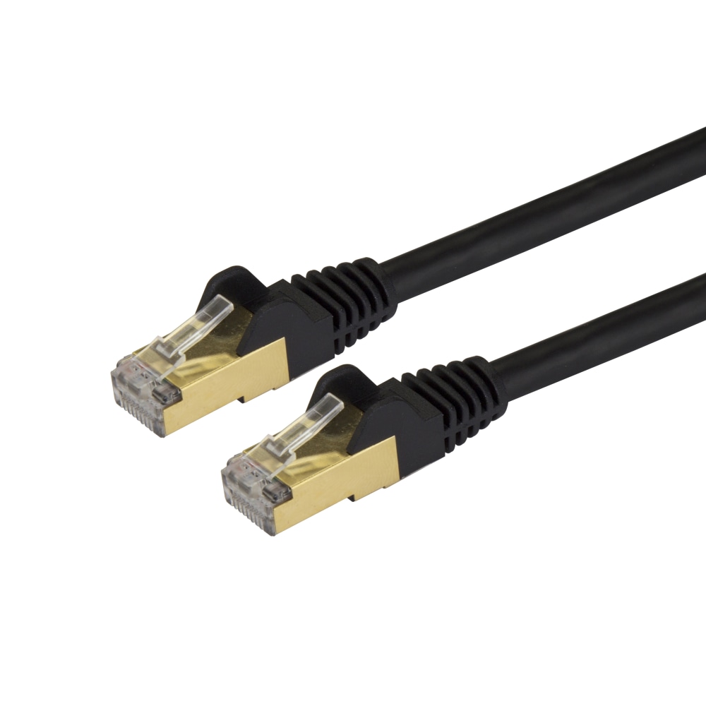 StarTech.com 10ft Cat6a Patch Cable - Shielded MPN:C6ASPAT10BK