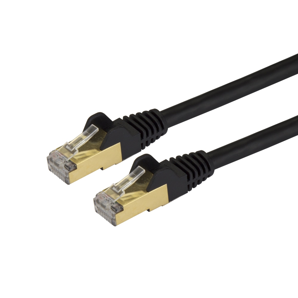 StarTech.com 25ft Cat6a Patch Cable - Shielded MPN:C6ASPAT25BK