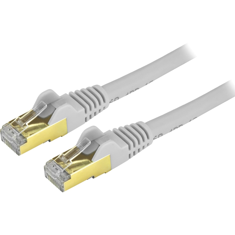StarTech.com 9ft Cat6a Ethernet Cable, Shielded Patch Cable, Gray MPN:C6ASPAT9GR