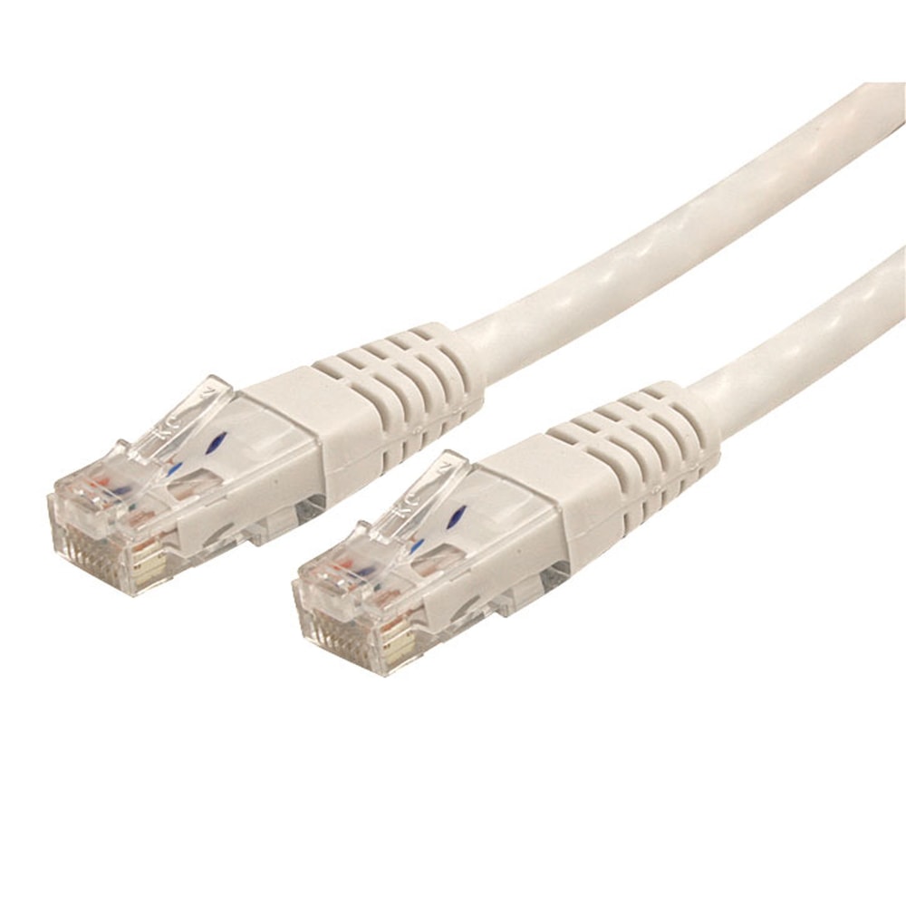 StarTech.com 1ft CAT6 Ethernet Cable - White Molded Gigabit CAT 6 Wire MPN:C6PATCH1WH