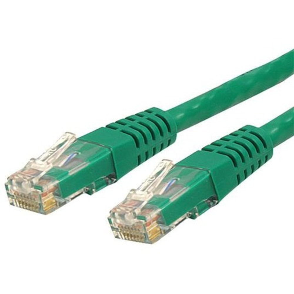 StarTech.com 20ft CAT6 Ethernet Cable - Green Molded Gigabit CAT 6 Wire - 100W PoE RJ45 UTP 650MHz - Category 6 Network Patch Cord UL/TIA MPN:C6PATCH20GN