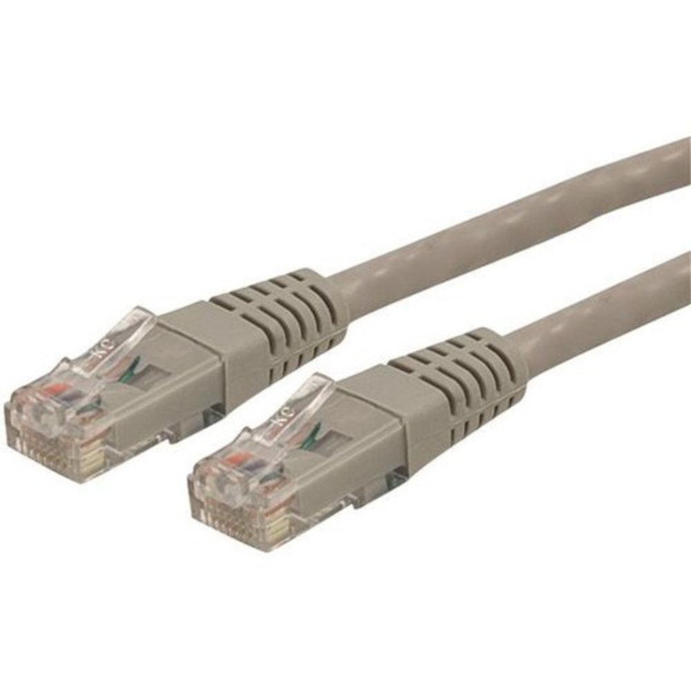 StarTech.com 20ft CAT6 Ethernet Cable - Gray Molded Gigabit CAT 6 Wire - 100W PoE RJ45 UTP 650MHz - Category 6 Network Patch Cord UL/TIA MPN:C6PATCH20GR
